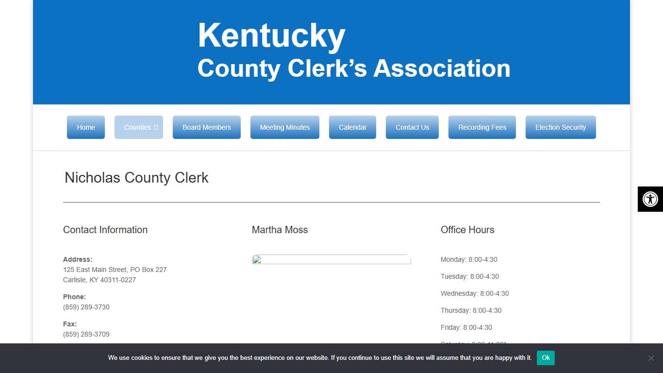 Nicholas - Kentucky County Clerks Directory